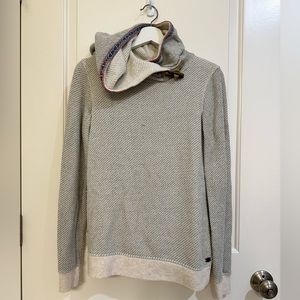 Roxy waffle pullover with hood. Size small
